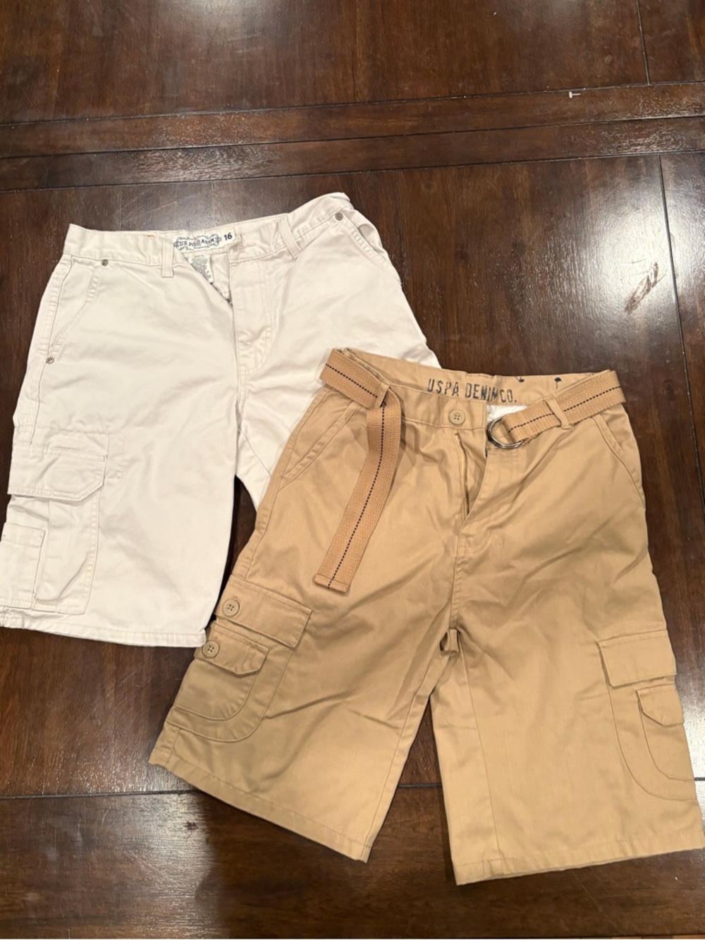 U.S. Polo Assn Boys Size 16 Shorts Bundle Khaki Cargo Lot